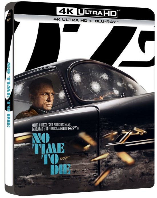 Cover for No Time To Die (James Bond 25) (4K Ultra HD/BD) [Limited Steelbook edition] (2022)