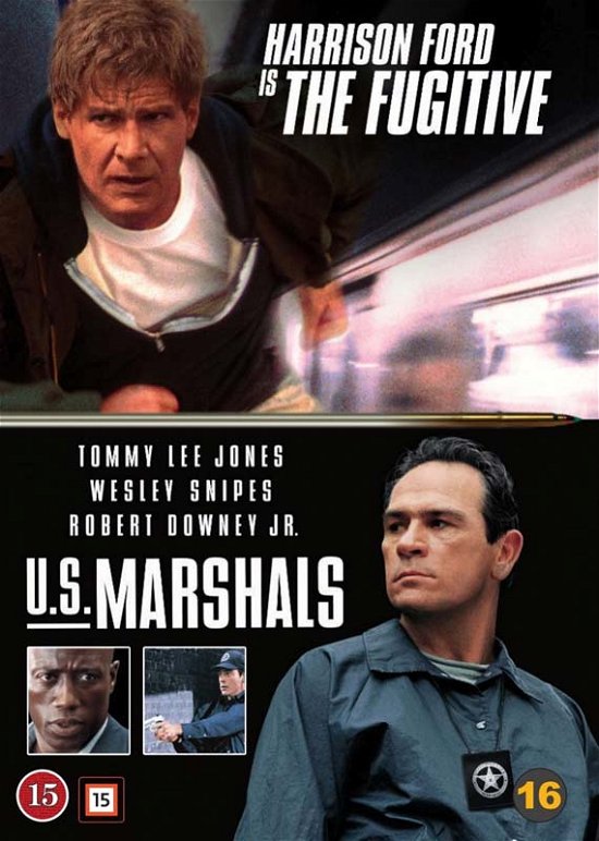 The Fugitive / U.S. Marshals - Harrison Ford / Tommy Lee Jones / Wesley Snipes / Rober Downey, Jr. - Film -  - 7340112739201 - 11. september 2017