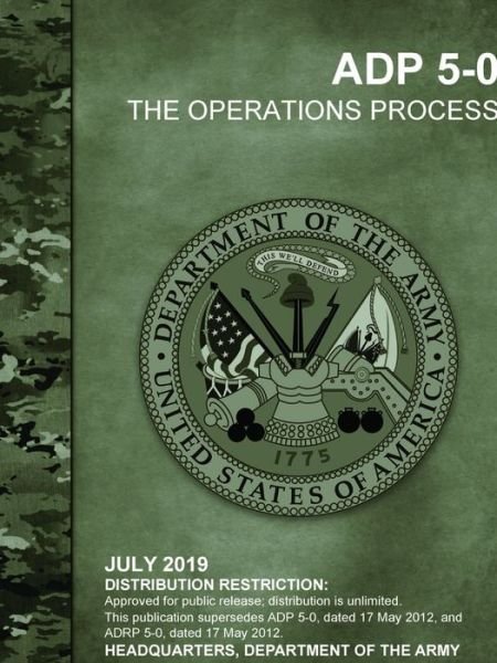 Cover for Headquarters Department of the Army · The Operations Process (Paperback Book) (2019)