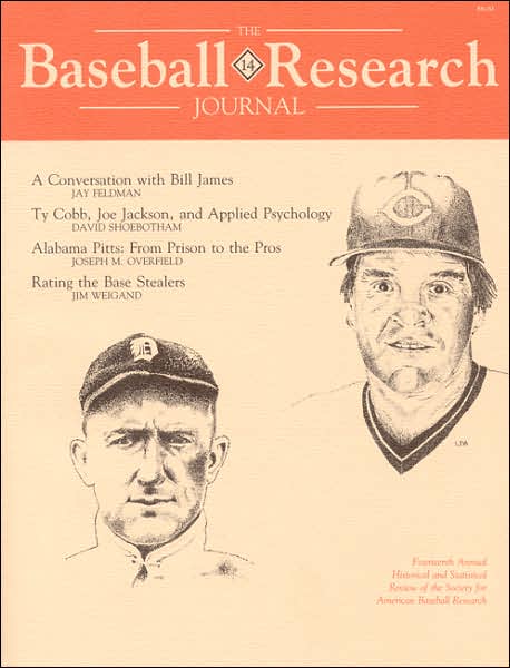 Cover for Society for American Baseball Research (SABR) · The Baseball Research Journal (BRJ), Volume 14 (Paperback Book) (1985)