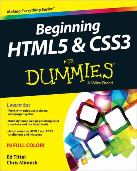 Cover for Tittel, Ed (Austin, Texas) · Beginning HTML5 and CSS3 For Dummies (Taschenbuch) (2013)