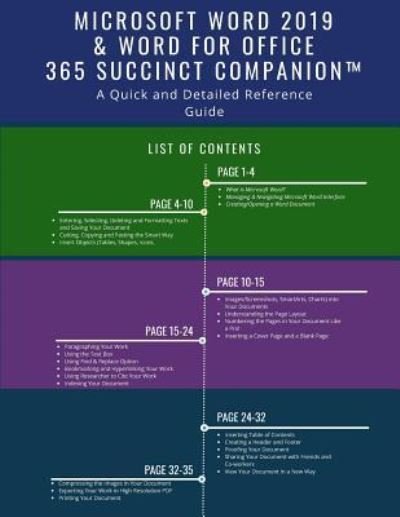 Cover for Succinct Companion · Microsoft Word 2019 &amp; Word for Office 365 Succinct Companion? (Pocketbok) (2018)
