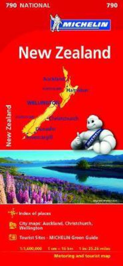 New Zealand - Michelin National Map 790: Map - Michelin - Libros - Michelin Editions des Voyages - 9782067217201 - 17 de junio de 2017