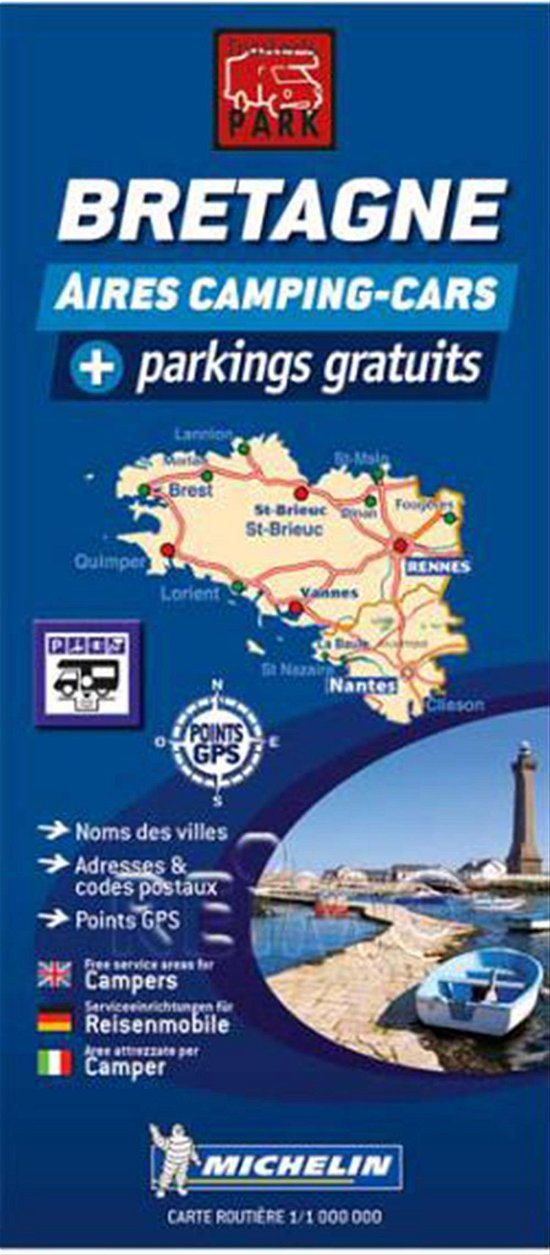 Brittany Motorhome Stopovers: Trailers Park Maps - Trailers Park Maps - Michelin - Bøger - Michelin Editions des Voyages - 9782919004201 - 1. marts 2016