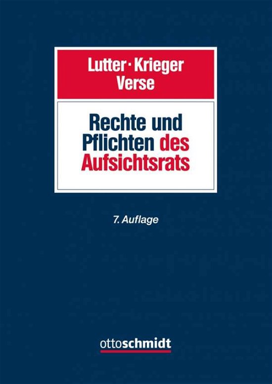 Cover for Lutter · Rechte und Pflichten des Aufsich (Bok)