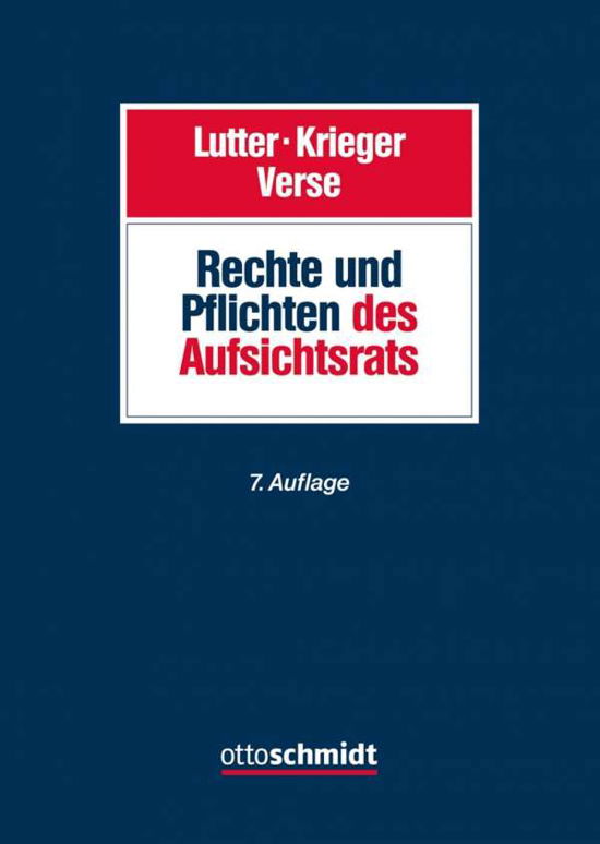 Cover for Lutter · Rechte und Pflichten des Aufsich (Book)