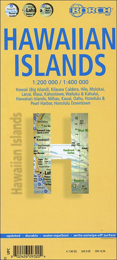 Cover for Borch GmbH · Hawaiian Islands (lamineret), Borch Map 1:200.000/400.000 (Bog) (2001)