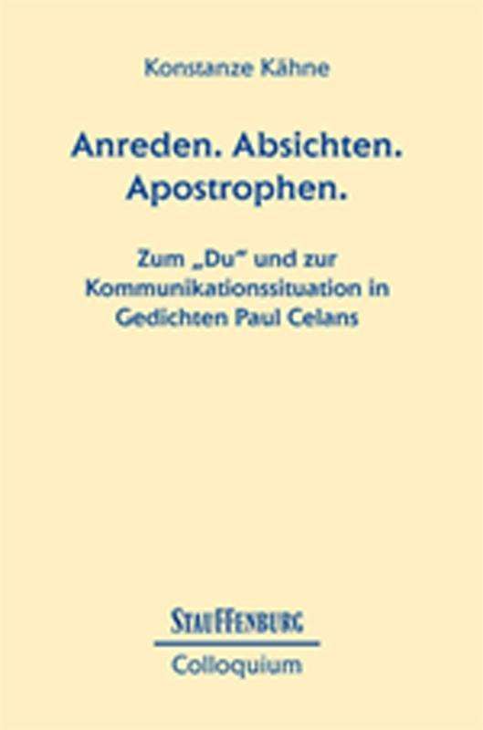 Cover for Kähne · Anreden,Absichten,Apostrophen. (Book)