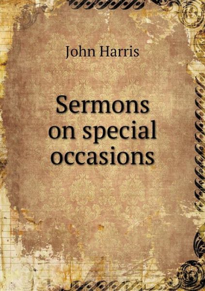 Cover for John Harris · Sermons on Special Occasions (Paperback Book) (2014)