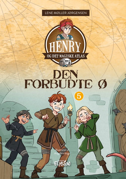 Cover for Lene Møller Jørgensen · Henry og det magiske atlas: Den forbudte ø (Hardcover Book) [1. Painos] (2023)