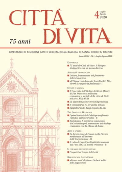 Cover for Edizioni Polistampa · Citta Di Vita - A. LXXV, N. 4, Luglio-Agosto 2020 (Paperback Book) (2021)