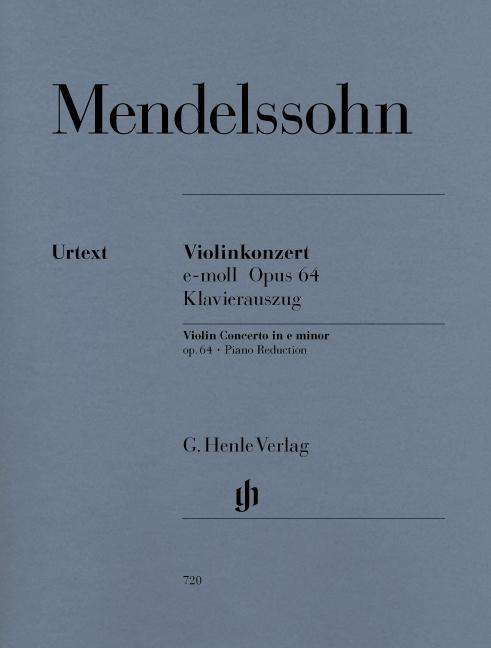 Violinko.e-Moll.64,Kl.HN720 - Mendelssohn - Bøger - SCHOTT & CO - 9790201807201 - 6. april 2018