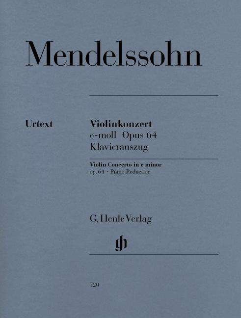 Cover for Mendelssohn · Violinko.e-Moll.64,Kl.HN720 (Bok) (2018)