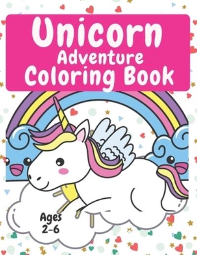 Cover for Happy Elephant · Unicorn Adventure Coloring Book (Paperback Book) (2020)