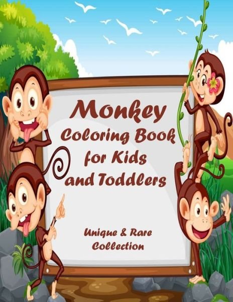 Cover for Faycal Designs · Monkey Coloring Book for Kids and Toddlers (Paperback Book) (2021)