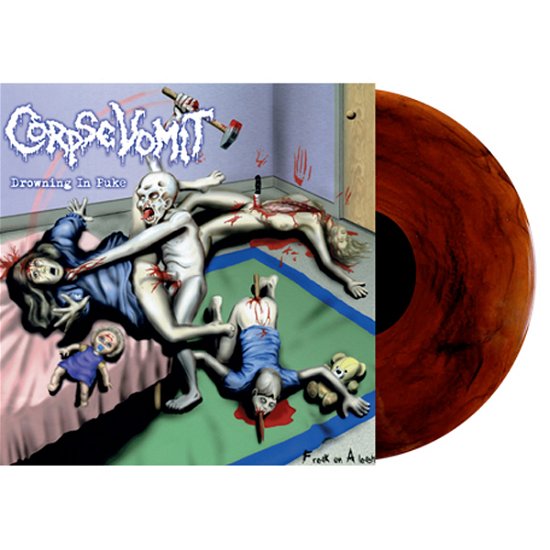 Drowning in Puke (Sh*t Colour Vinyl) - Corpse Vomit - Muziek - EMANZIPATION - 9956683120201 - 29 oktober 2021