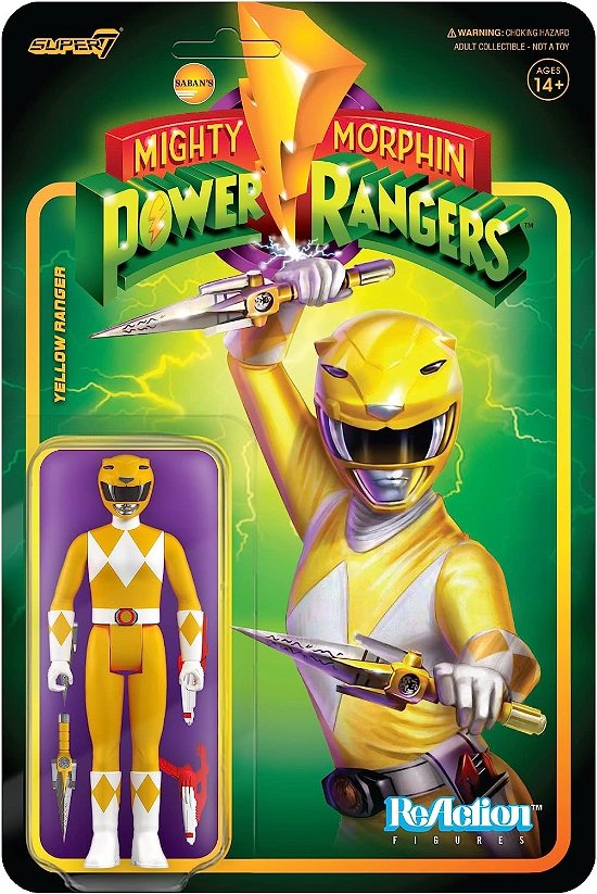 Mm Power Rangers Reaction Wave 3 · Mm Power Rangers Reaction Wave 3 - Yellow Ranger (Legetøj) (2022)