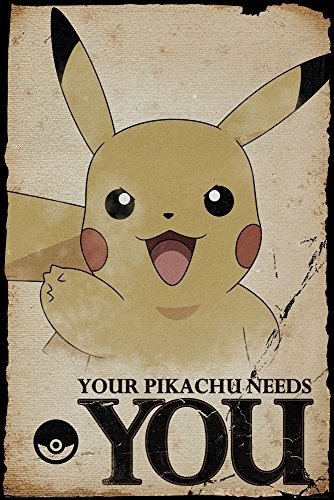 Cover for Poster - Maxi · Pokemon: Pikachu Needs You (Poster Maxi 61x91,5 Cm) (MERCH) (2016)