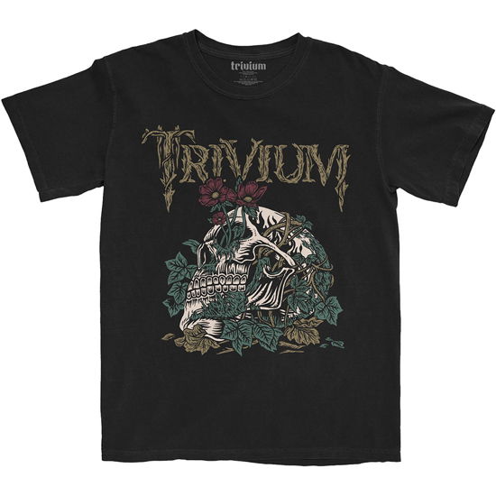 Cover for Trivium · Trivium Unisex T-Shirt: Skelly Flower (Black) (T-shirt) [size S] [Black - Unisex edition] (2021)