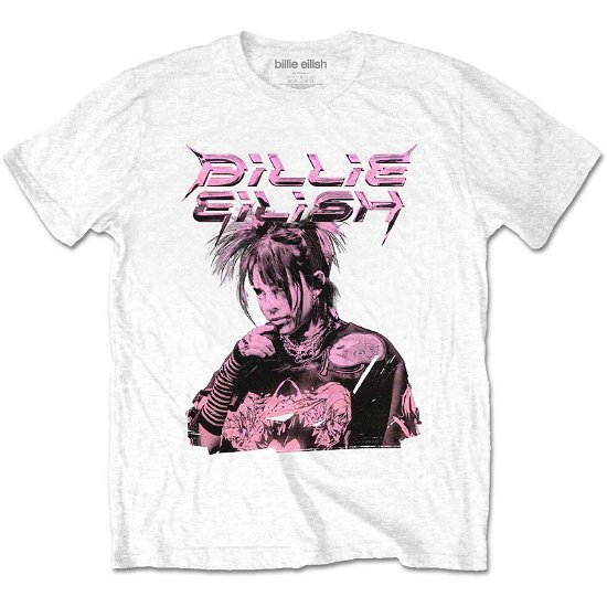Billie Eilish Unisex T-Shirt: Purple Illustration - Billie Eilish - Mercancía -  - 5056561053202 - 