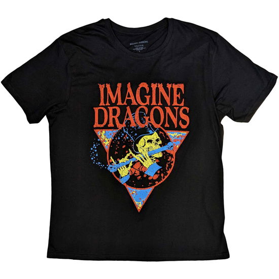 Imagine Dragons Unisex T-Shirt: Skeleton Flute - Imagine Dragons - Koopwaar -  - 5056561095202 - 