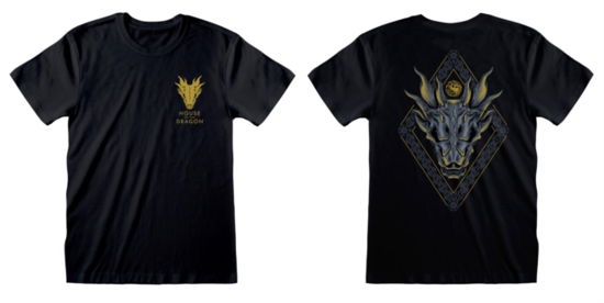 Cover for House of the Dragon · House Of The Dragon - Emblem T Shirt (T-shirt) [size L] (2024)