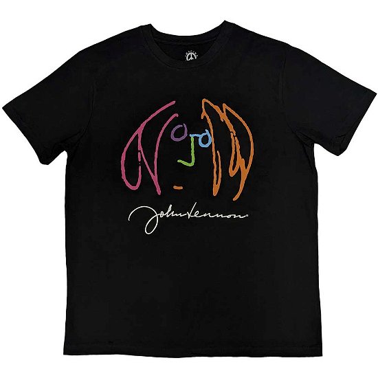 John Lennon Unisex T-Shirt: Self Portrait Full Colour - John Lennon - Produtos -  - 5056737216202 - 
