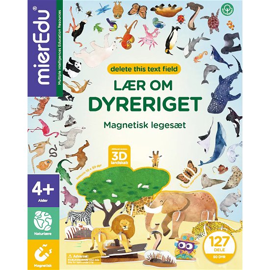 Cover for Mieredu · Kæmpe magnetisk legesæt - Lær om dyreriget (Tillbehör) [1:a utgåva] (2023)