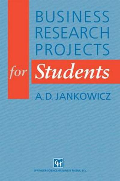 Cover for A. D. Jankowicz · Business Research Projects for Students (Paperback Book) (1991)