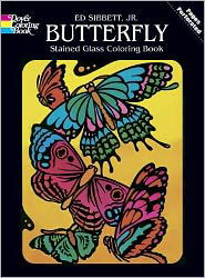 Cover for Sibbett, Ed, Jr. · Butterfly Stained Glass - Dover Nature Stained Glass Coloring Book (Paperback Book) (1985)