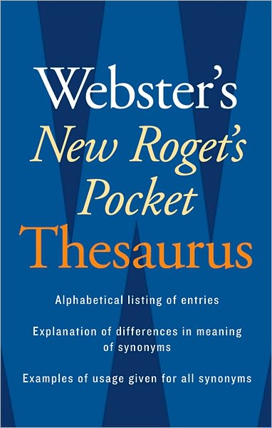 Cover for Houghton Mifflin Company · Webster's New Roget's Pocket Thesaurus (Paperback Book) (2008)