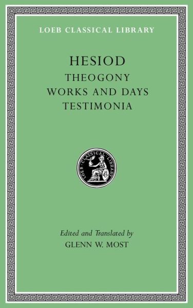 Cover for Hesiod · Theogony. Works and Days. Testimonia - Loeb Classical Library (Gebundenes Buch) (2018)