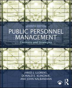 Cover for Llorens, Jared J. (Louisiana State University, USA) · Public Personnel Management: Contexts and Strategies (Paperback Book) (2017)