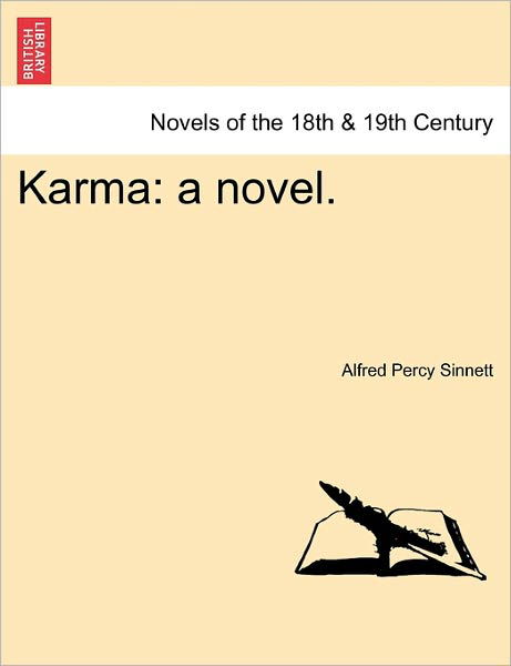 Cover for Alfred Percy Sinnett · Karma: a Novel. (Paperback Book) (2011)