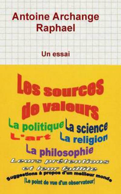 Cover for Antoine Archange Raphael · Les Sources De Valeurs (Hardcover Book) (2015)