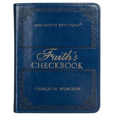Cover for Charles Spurgeon · Lux-leather Blue - Faith's Checkbook - One Minute Devotions (Innbunden bok) (2015)