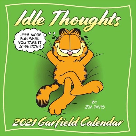 Garfield 2021 Wall Calendar: Idle Thoughts - Jim Davis - Merchandise - Andrews McMeel Publishing - 9781524857202 - 30. juni 2020