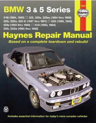 Cover for John Haynes · BMW 3 and 5 Series 1982-1992 (Taschenbuch) (2016)