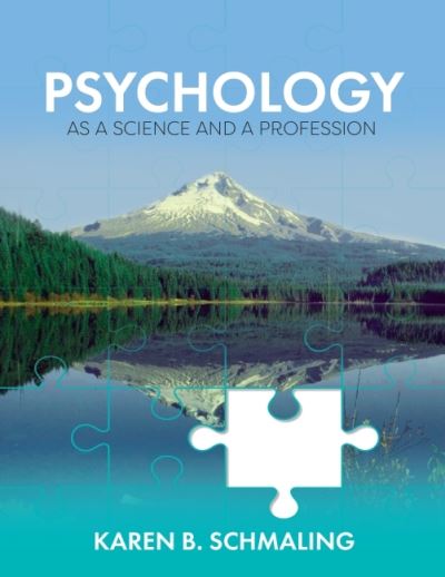 Cover for Karen B. Schmaling · Psychology as a Science and a Profession (Paperback Book) (2022)