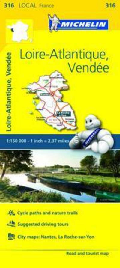 Cover for Michelin · Michelin local Map: France blad 316: Loire Atlantique, Vendée (Hardcover Book) (2018)