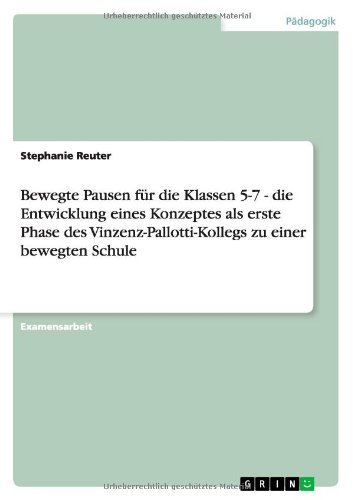 Cover for Reuter · Bewegte Pausen für die Klassen 5 (Book) [German edition] (2013)