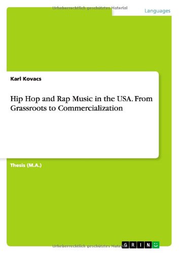 Cover for Karl Kovacs · Hip Hop and Rap Music in the USA. From Grassroots to Commercialization (Paperback Book) (2014)