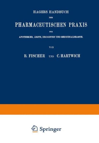 Cover for Max Arnold · Hagers Handbuch der Pharmaceutischen Praxis: Fur Apotheker, Arzte, Drogisten und Medicinalbeamte. Zweiter Band (Paperback Book) (1910)