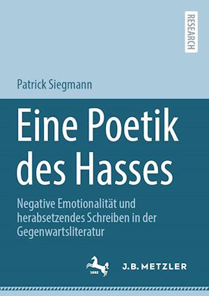Cover for Patrick Siegmann · Poetik des Hasses (Book) (2022)