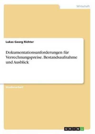 Cover for Richter · Dokumentationsanforderungen für (Bog) (2016)