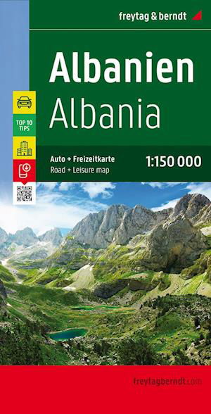 Cover for Freytag &amp; Berndt · Albania: Road and Leisure map (Landkarten) (2023)