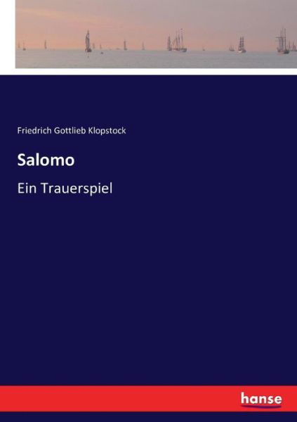 Cover for Klopstock · Salomo (Book) (2016)