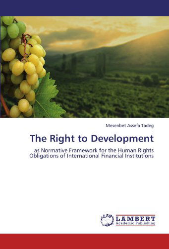 Cover for Mesenbet Assefa Tadeg · The Right to Development: As Normative Framework for the Human Rights Obligations of International Financial Institutions (Paperback Book) (2012)