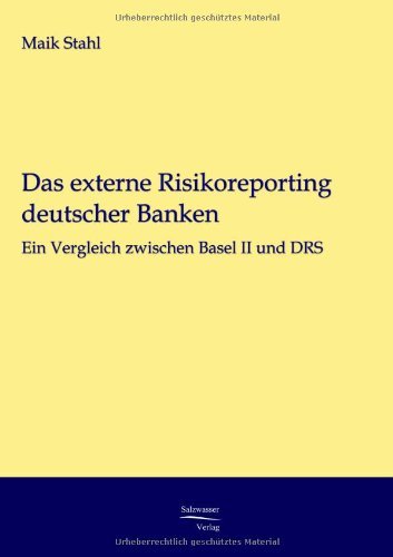 Cover for Maik Stahl · Das Externe Risikoreporting Deutscher Banken (Paperback Book) [German edition] (2008)