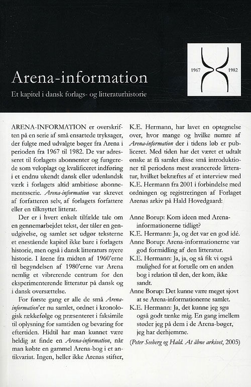 Arena-information 1967-1982 - Juhl Rasmussen Anders - Bücher - ARENA - 9788792684202 - 1. Dezember 2011